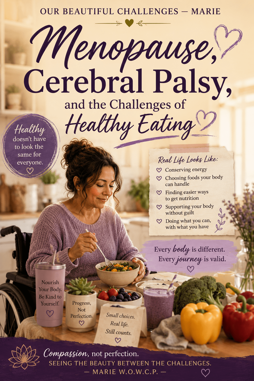 Menopause, Cerebral Palsy, and the Challenges of Healthy&nbsp;Eating