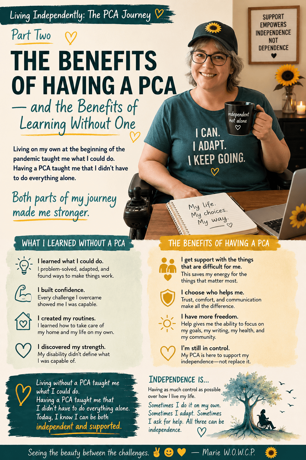 The Benefits of Having a PCA- and the Benefits of Learning Without&nbsp;One